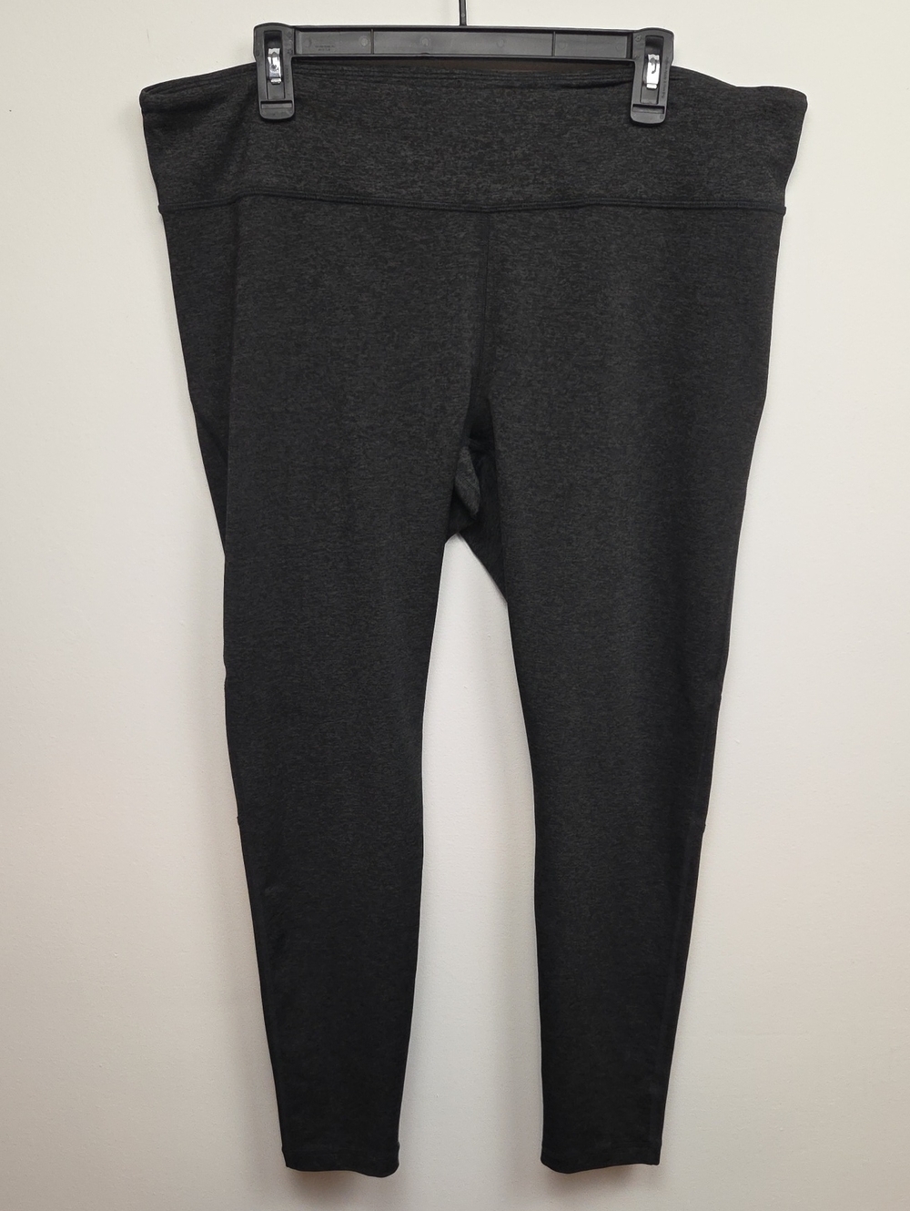 L.L. Bean Charcoal Gray Activewear Workout Leggings Yoga Pants Running Gym Sz XL
